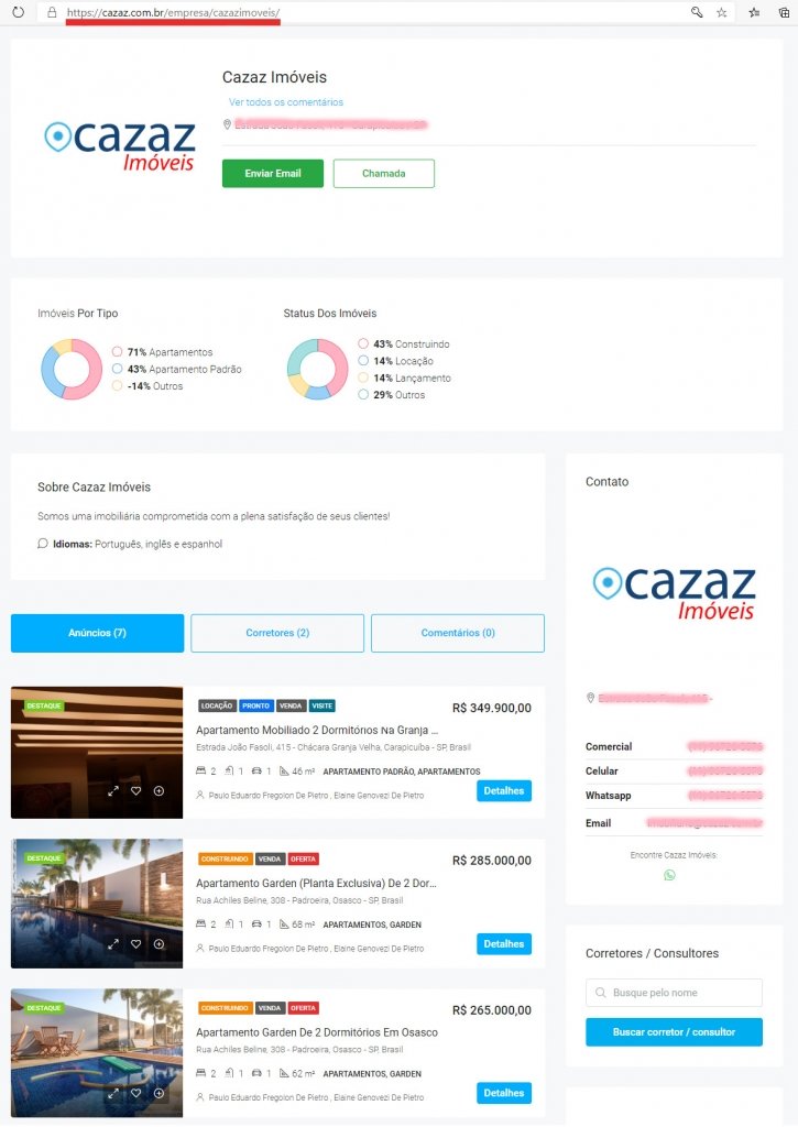 imobiliaria e construtora